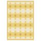 Handmade Beige And Yellow Cotton Minimalist Dhurrie For Home